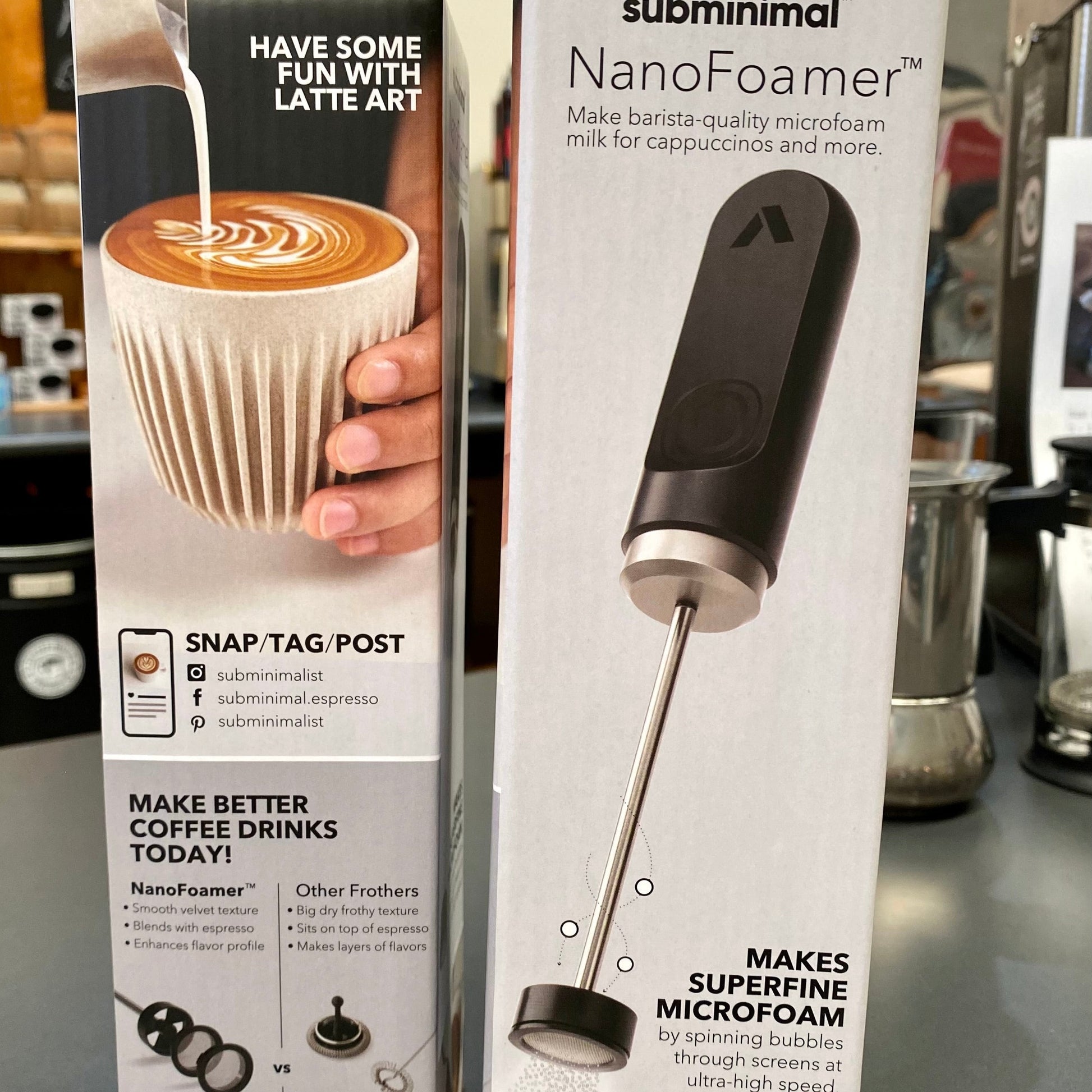 Subminimal NanoFoamer V2 Handheld Milk Foamer (Open - Box / New)